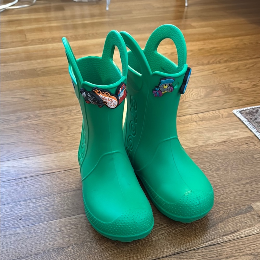 Crocs Green Rain Boots